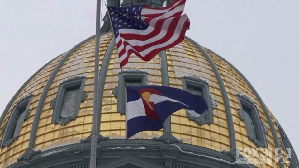 The Colorado State Capitol Building in Denver.