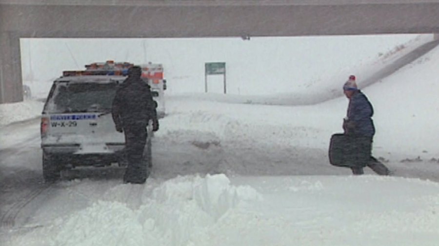 Scene from a blizzard on October 24 and 25 in 1997 that brought 14-30 inches to the Denver metro area.