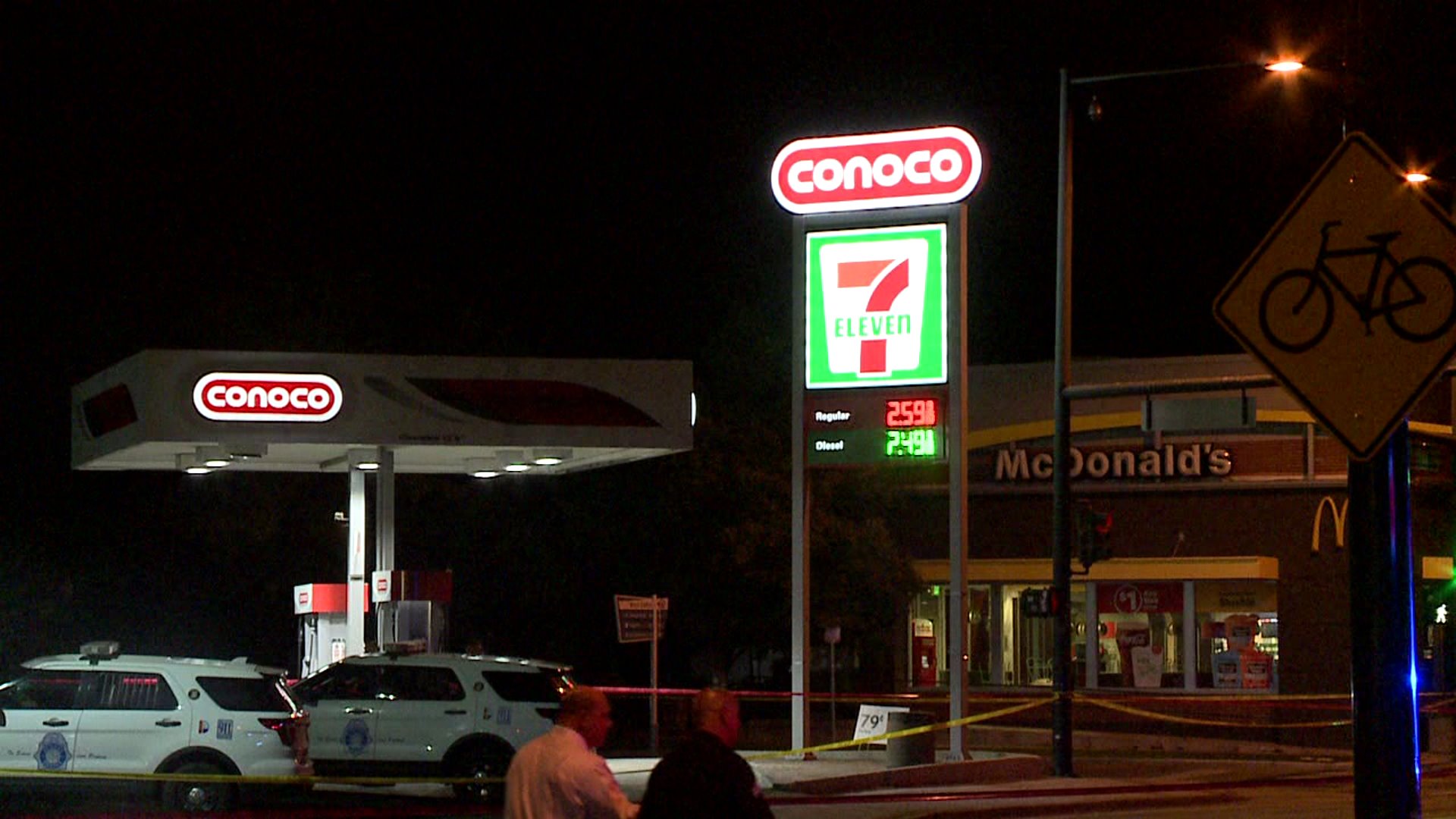 Police shot and killed a woman near this 7-Eleven on Aug. 15, 2019.