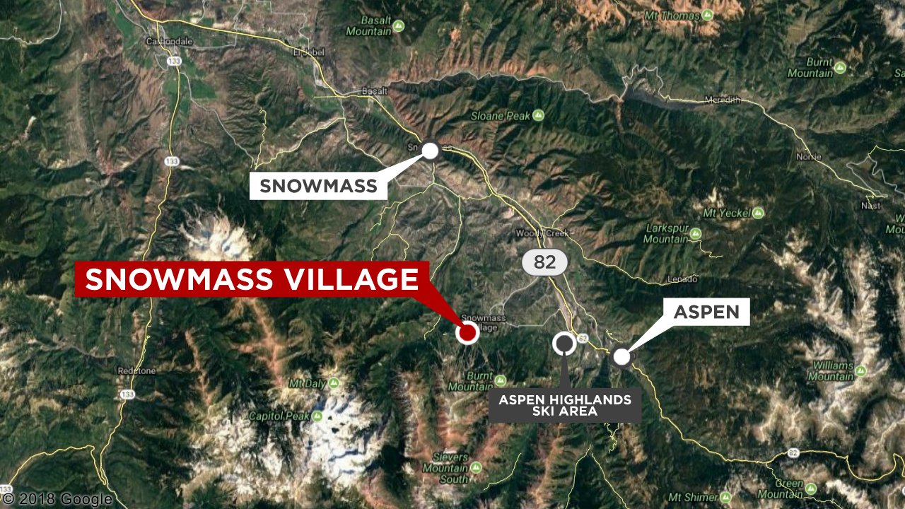 Map showing Snowmass Village, Colo.