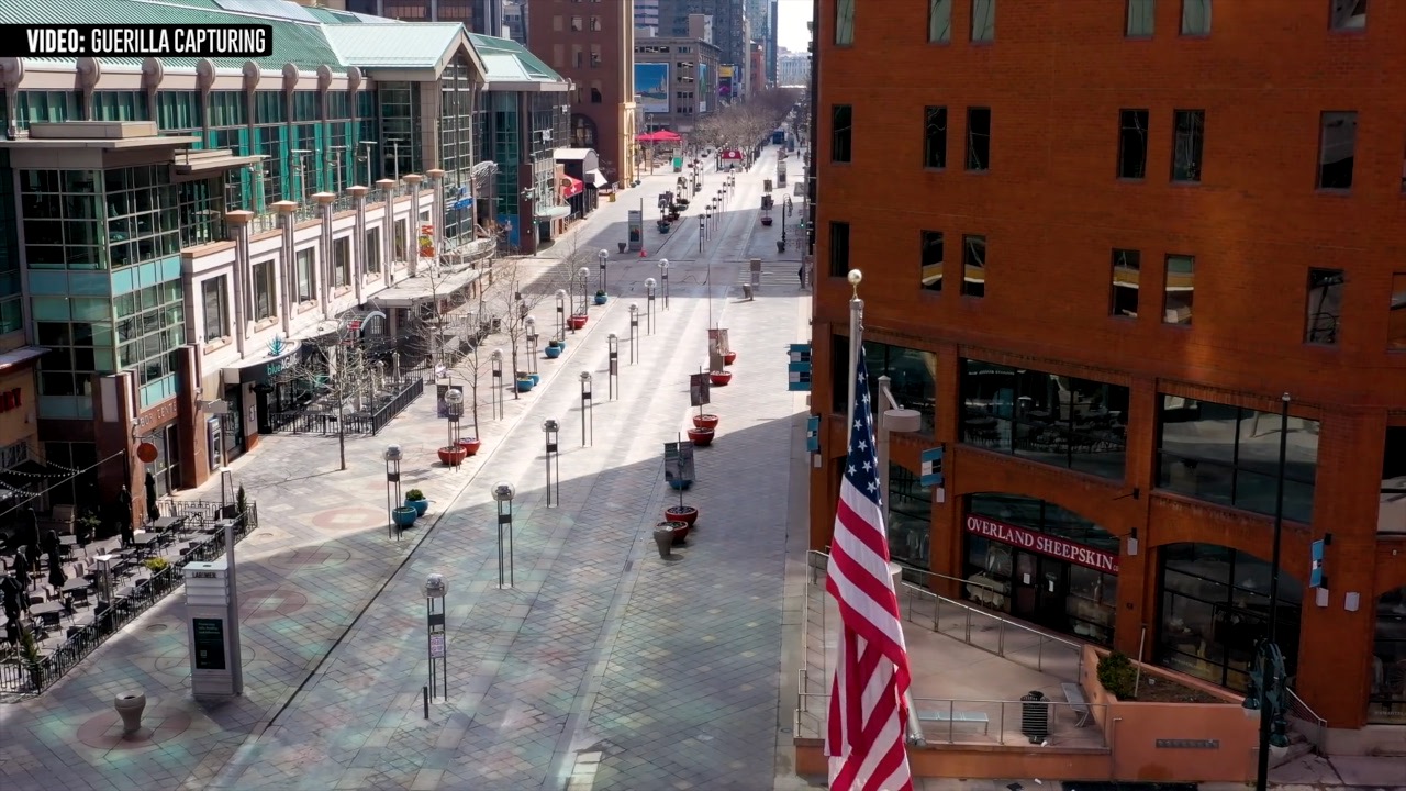 A desolate downtown Denver (Photo courtesy of Blake Rubenstein)