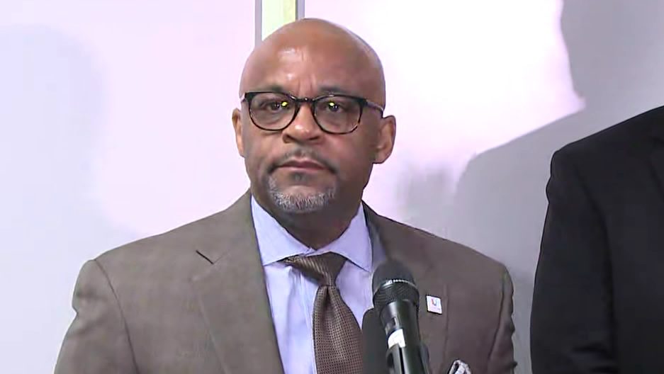 Denver Mayor Michael Hancock at a news conference about the city coronavirus response on March 9, 2020.