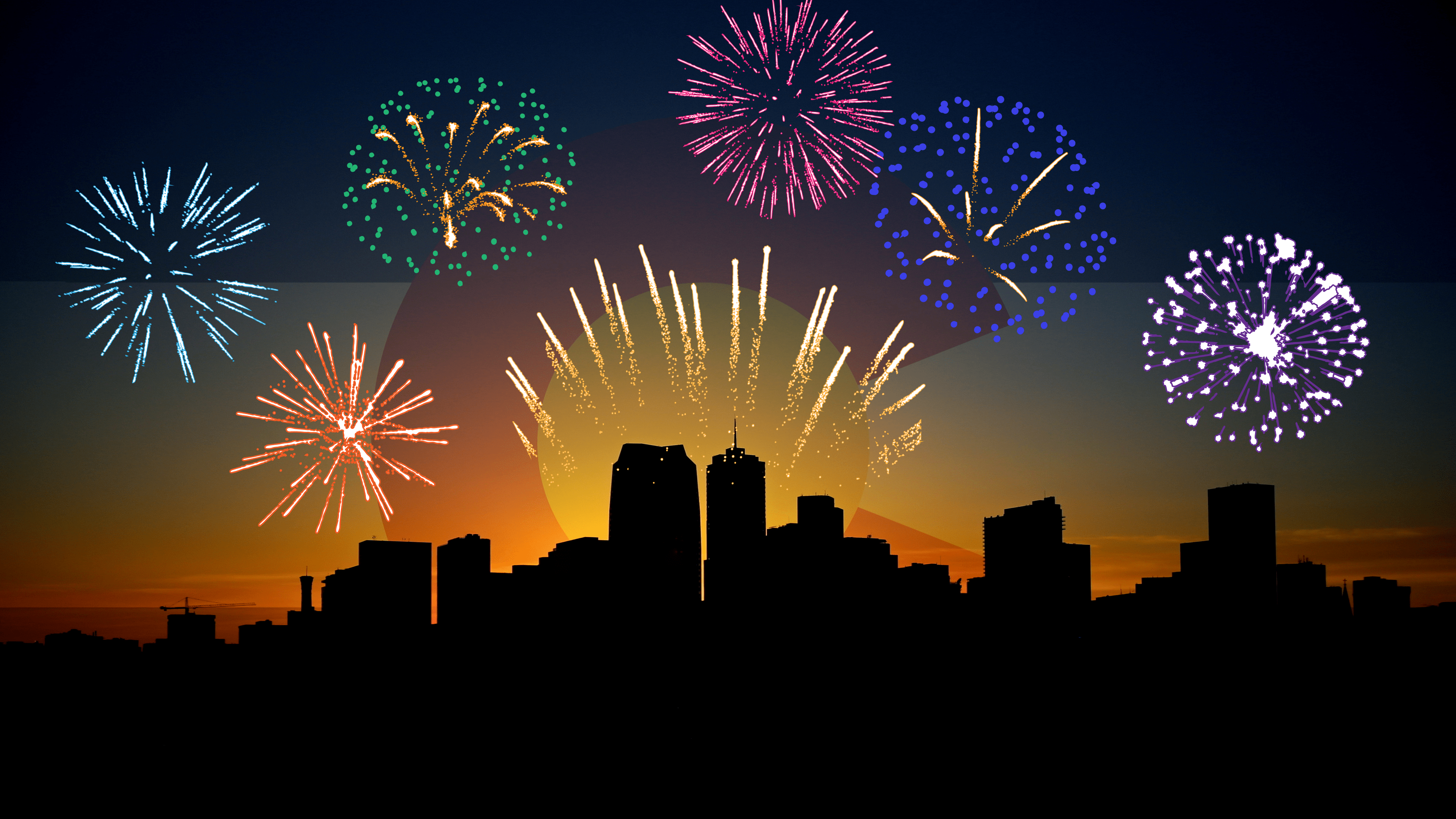 Fireworks over Denver