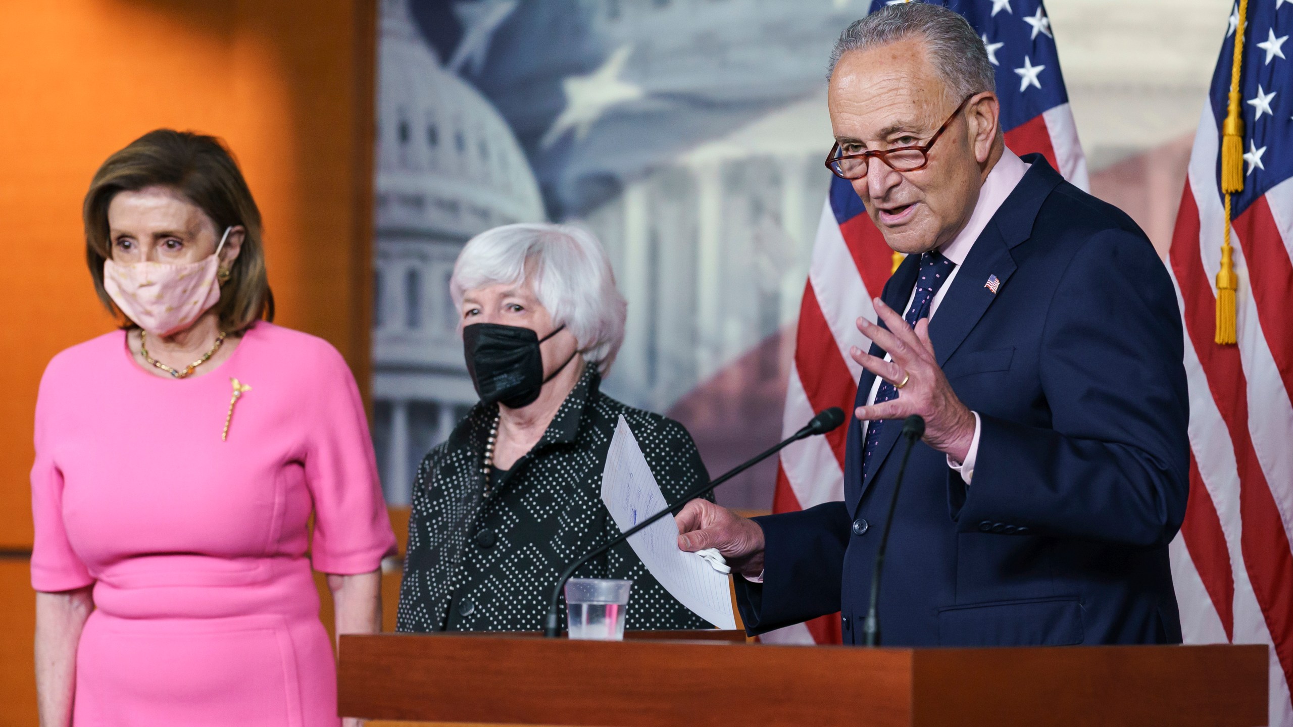 Nancy Pelosi, Chuck Schumer, Janet Yellen