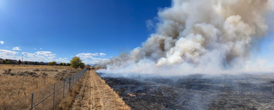 Prescribed burn near DIA