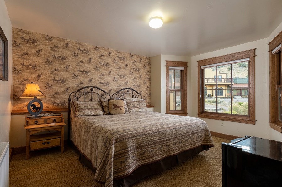 Bedroom in Old West town