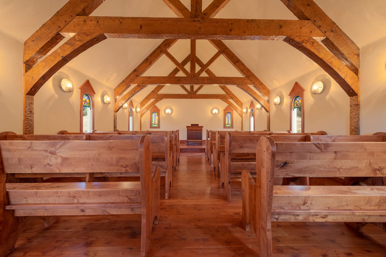 Chapel in Old West town in Saguache County