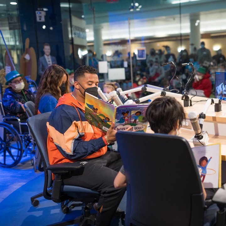 Wilson and Ciara at Children's Hospital