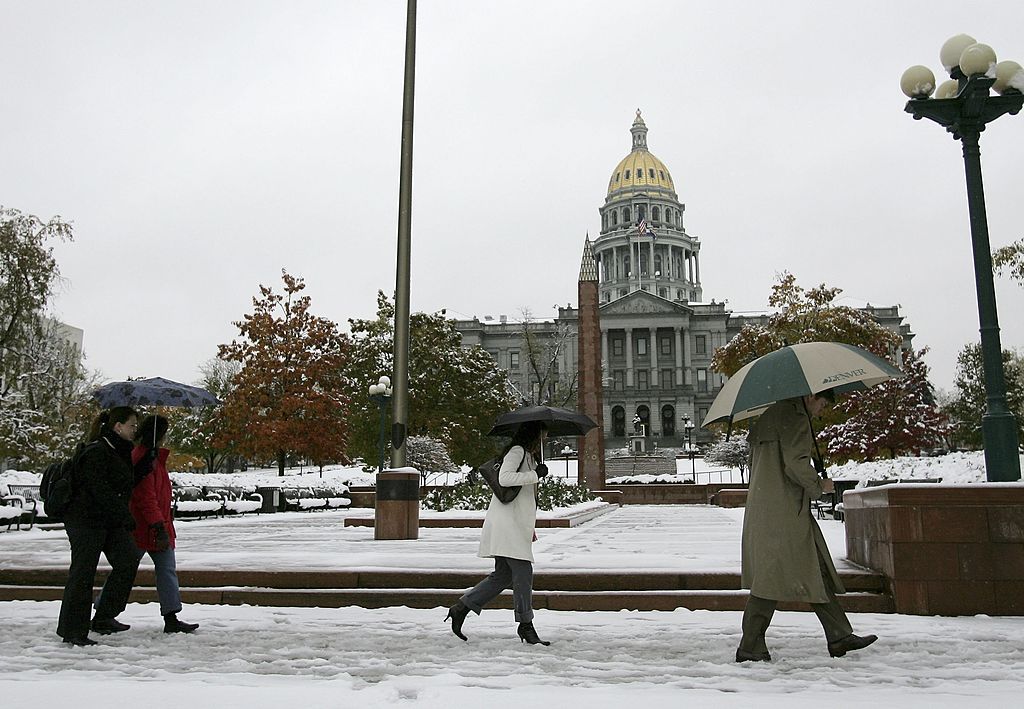 Early Season Snow Blankets Denver Area