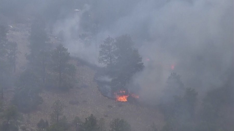 Fire near Estes Park 3/28/22