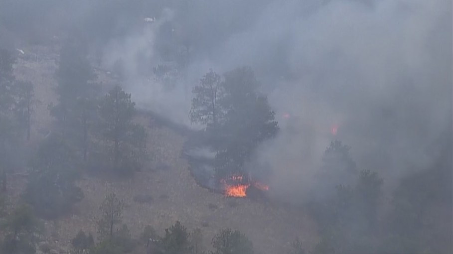 Fire near Estes Park 3/28/22