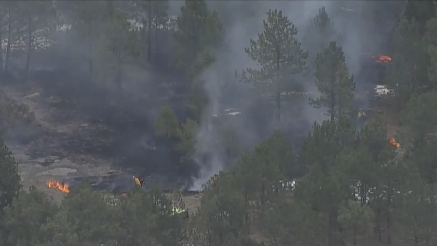 Hot spots of blaze near Estes Park