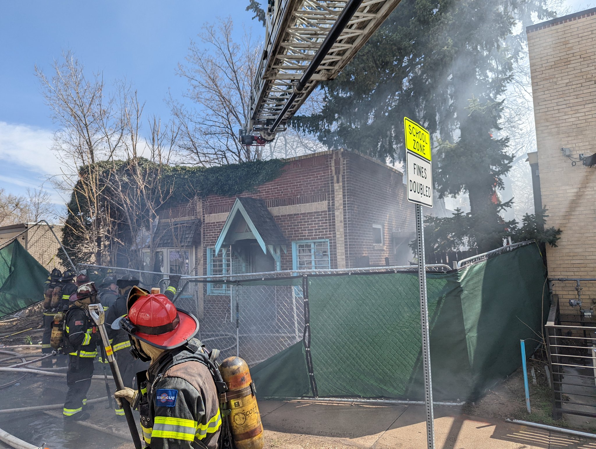 Denver Fire battling Berkeley structure blaze