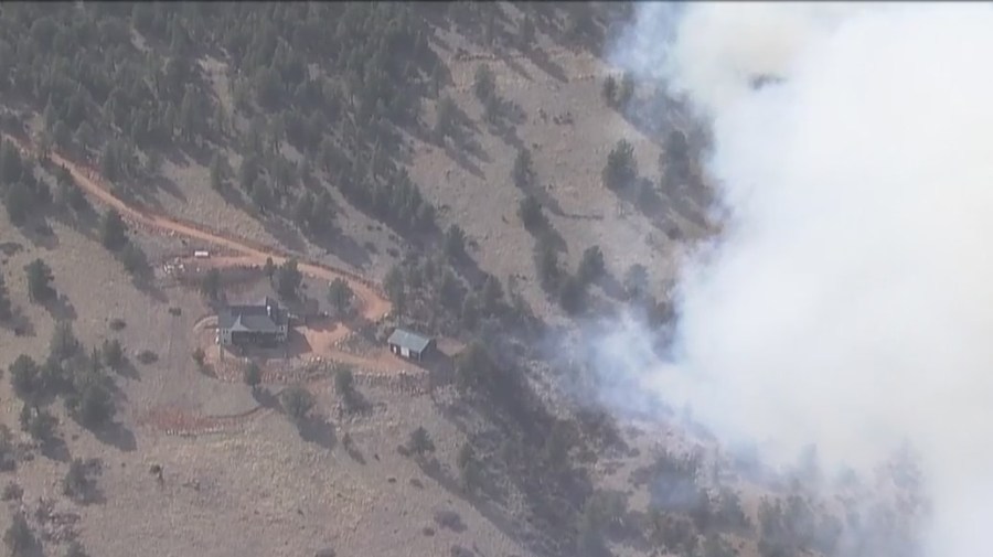 Larimer County fire burning north of Lyons