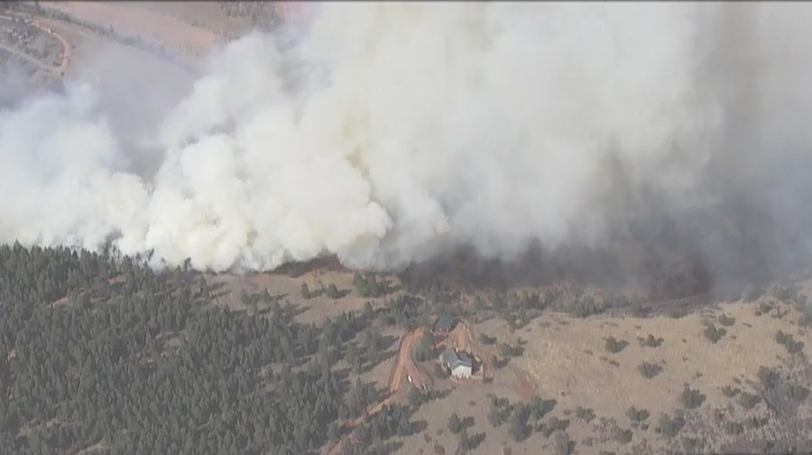 Home near Larimer County fire