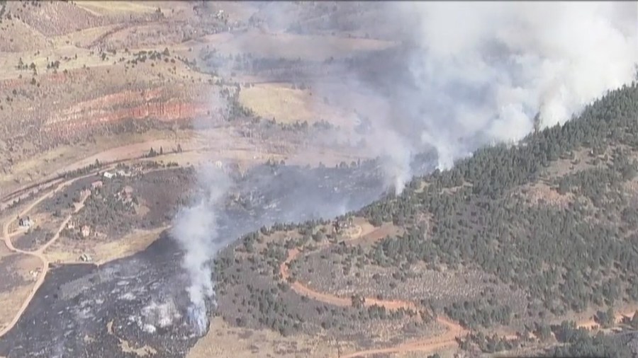 Larimer County fire burned area