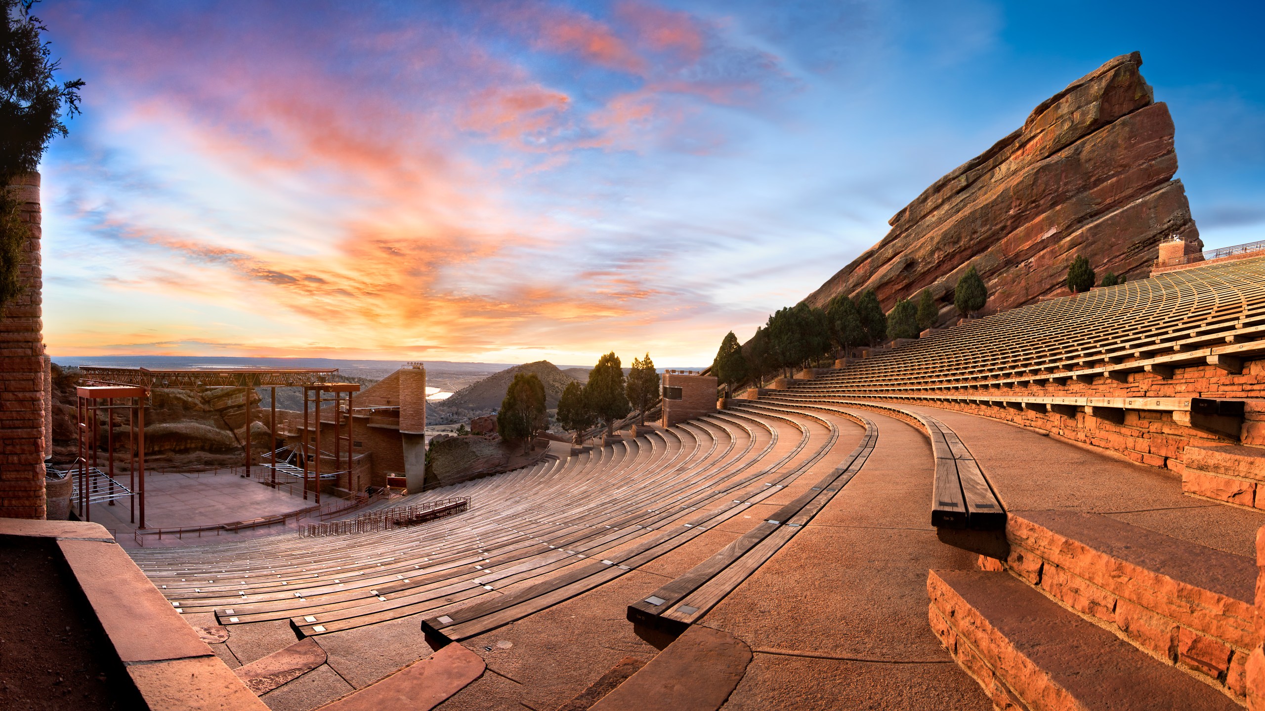 Red Rocks Amphitheatre at sunrise