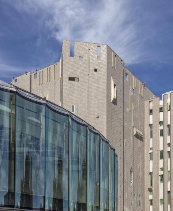 The Anna and John J. Sie Welcome Center and Martin Building at the Denver Art Museum.