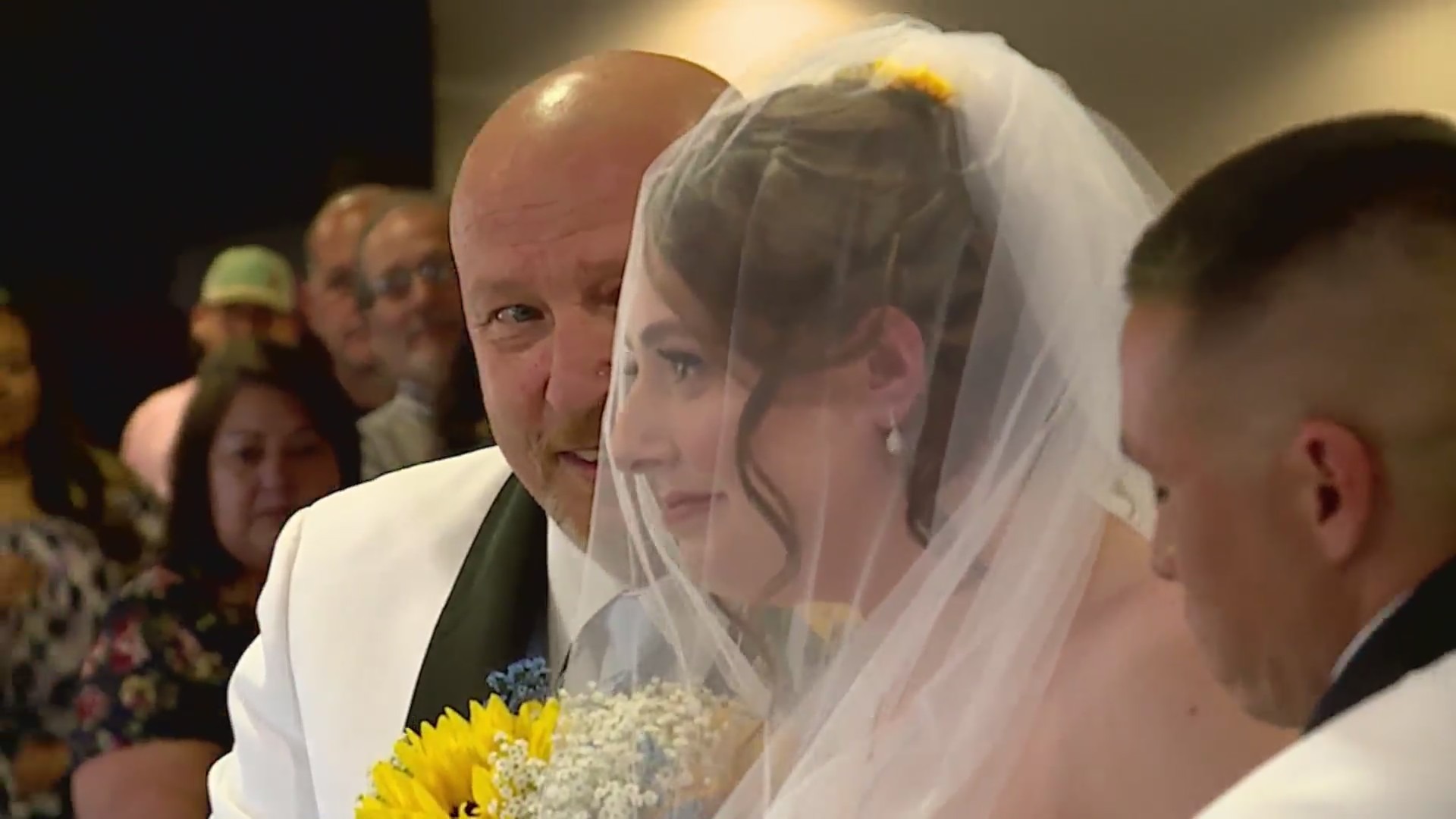 Bailey Jones walks down aisle