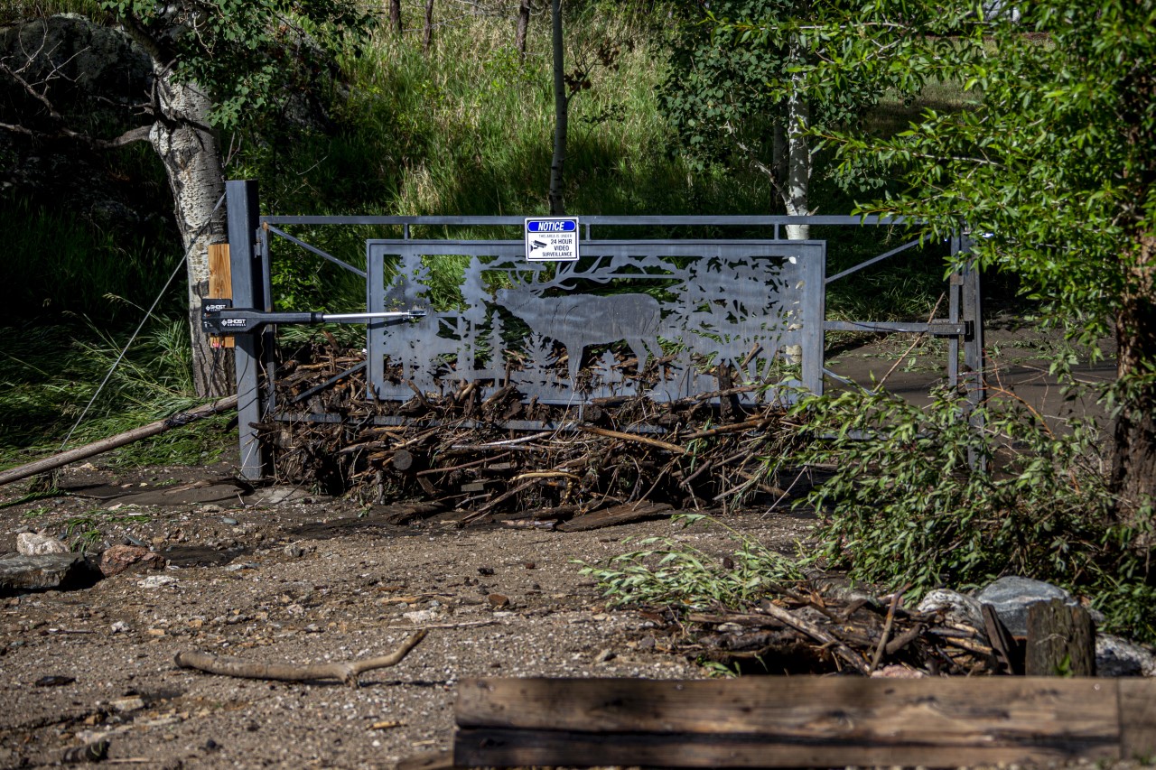 Deadly flash flooding area in Cameron Peak burn scar