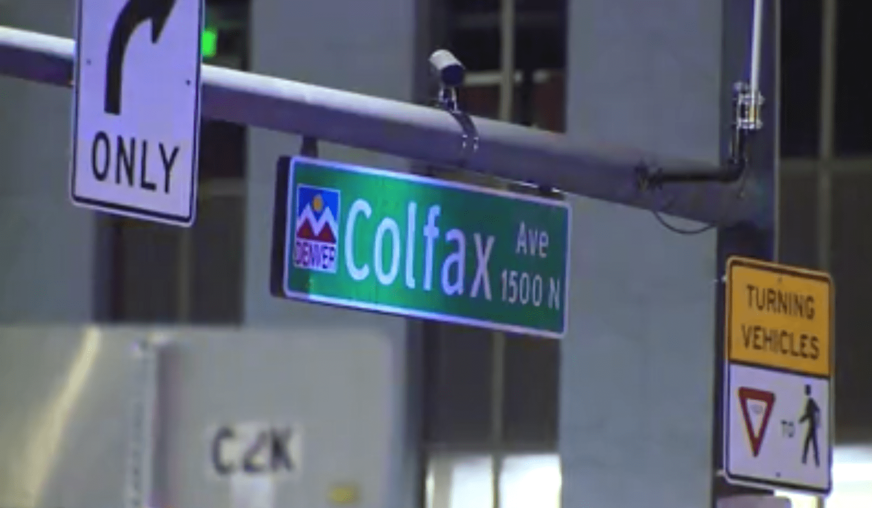 Colfax Avenue street sign