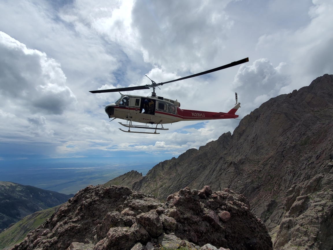 DFPC Canon City Helitack and Custer County Search and Rescue recover one climber, rescue another