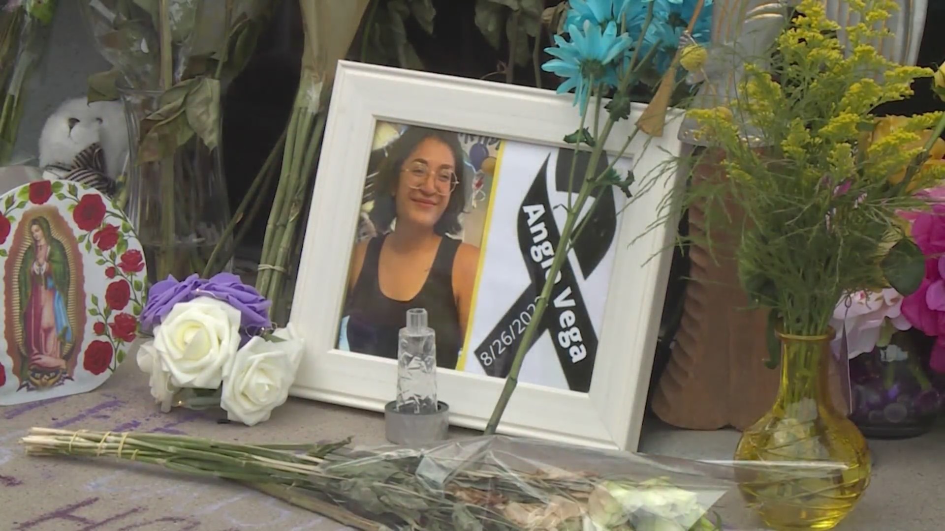 Memorial for Angie Vega murdered after being taken from work