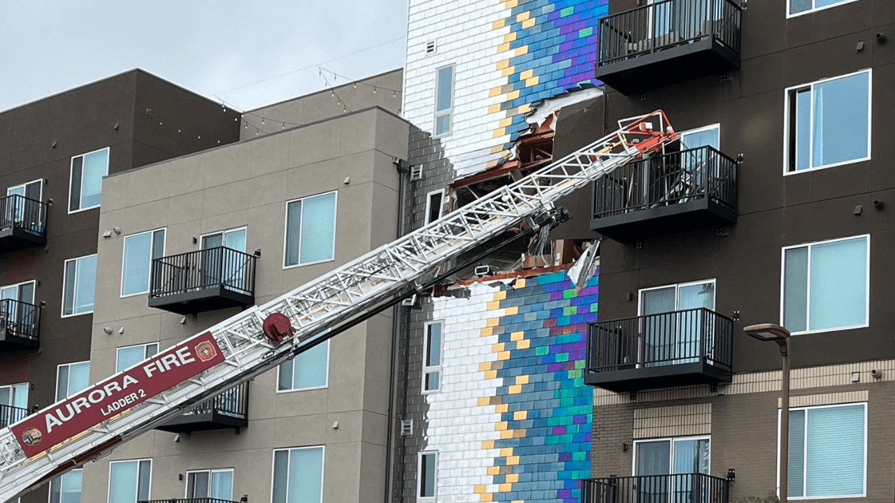 Apartment building explosion in Aurora