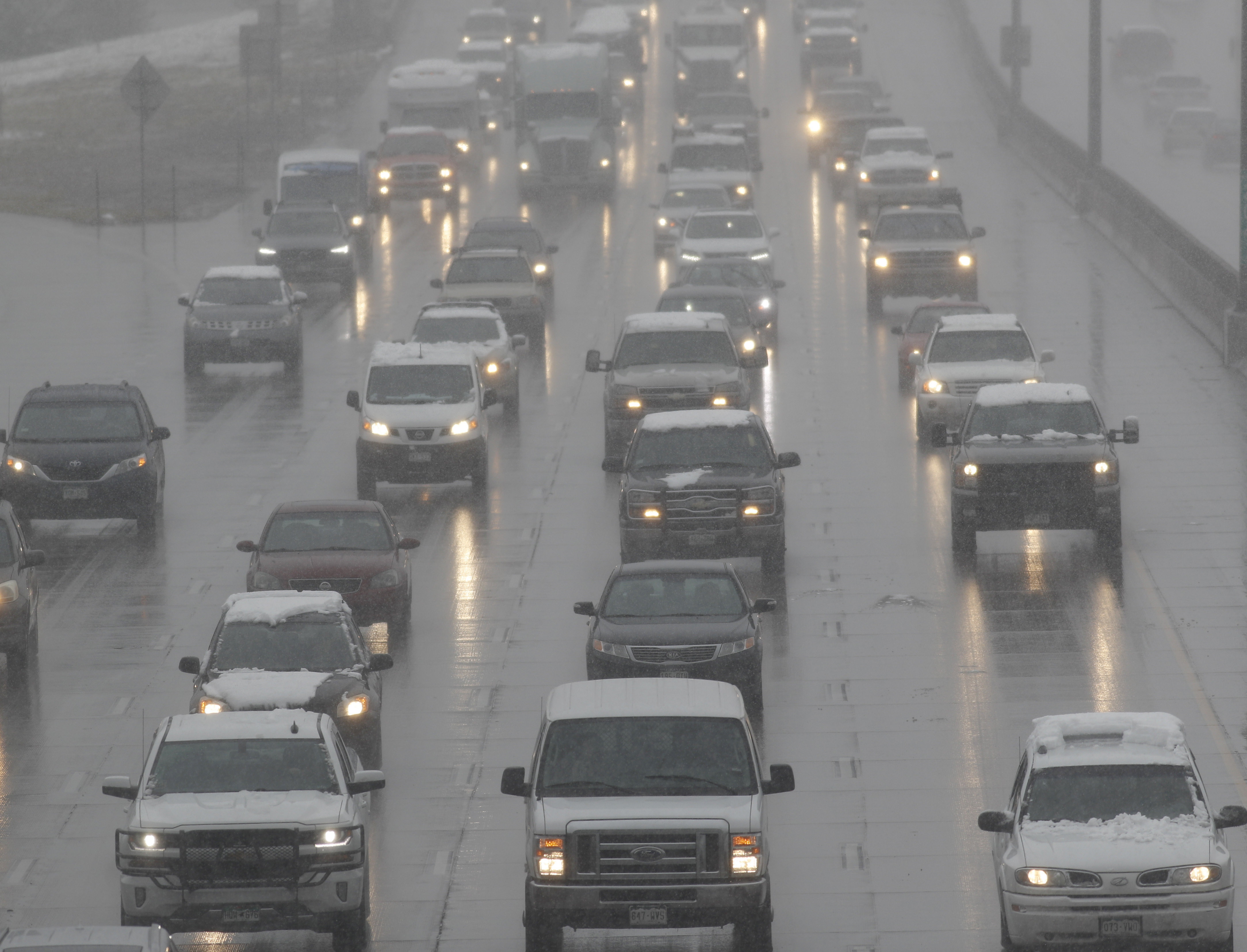 Interstate 25 traffic jam