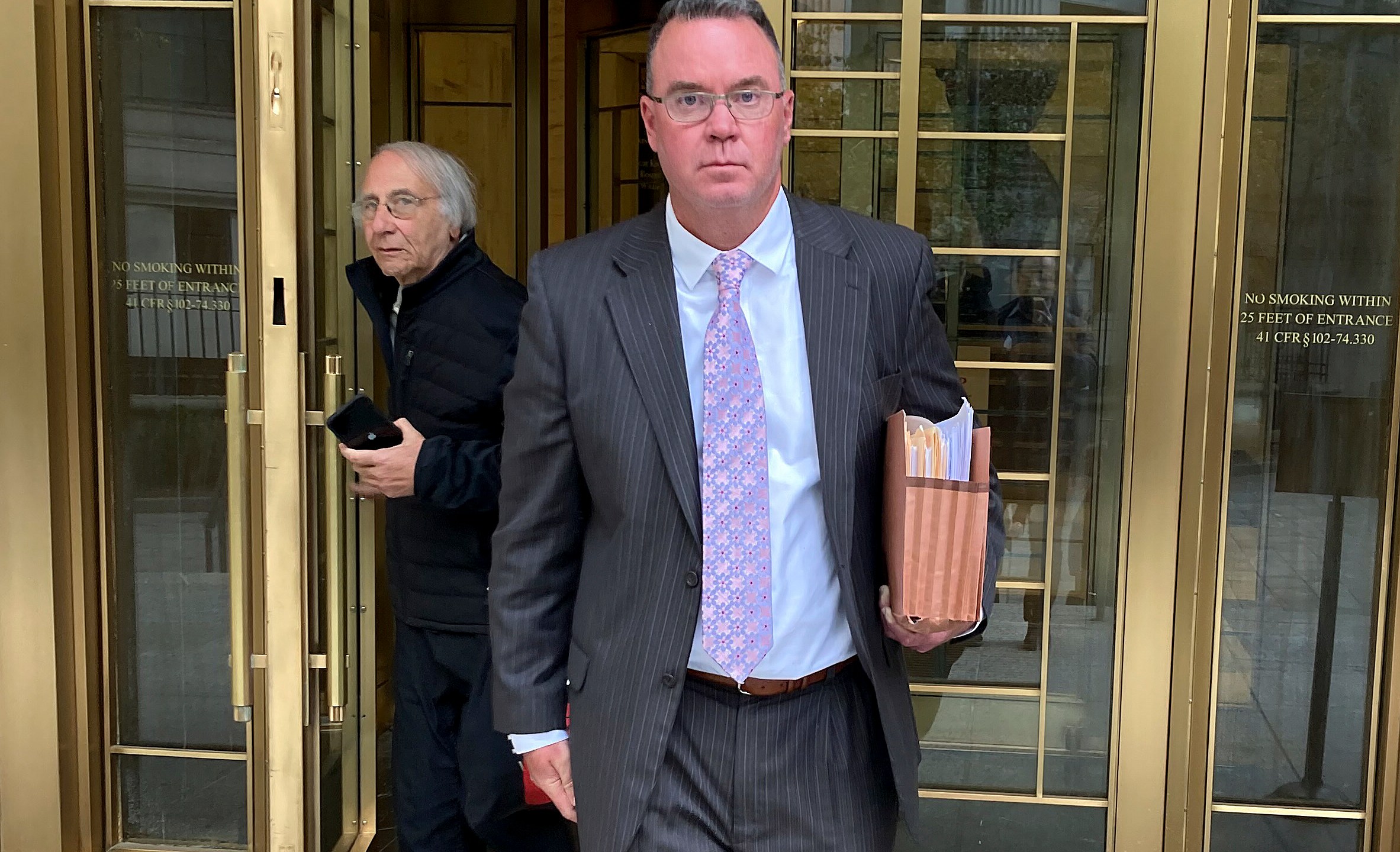 Timothy Shea leaves Manhattan federal court