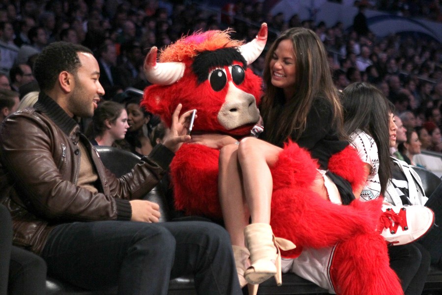 Benny the Bull at the NBA All-Star game in 2011