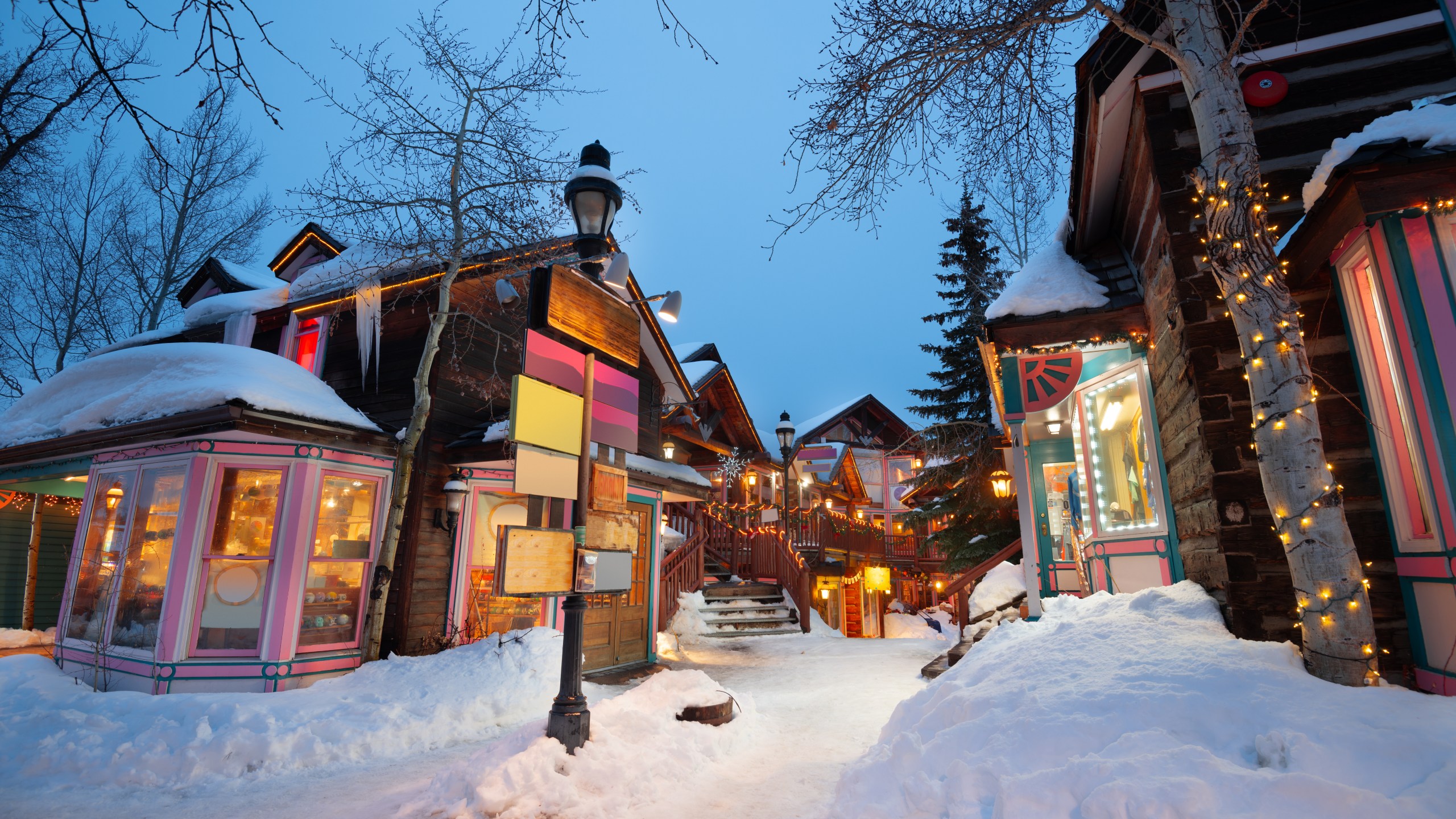 Breckenridge in winter time