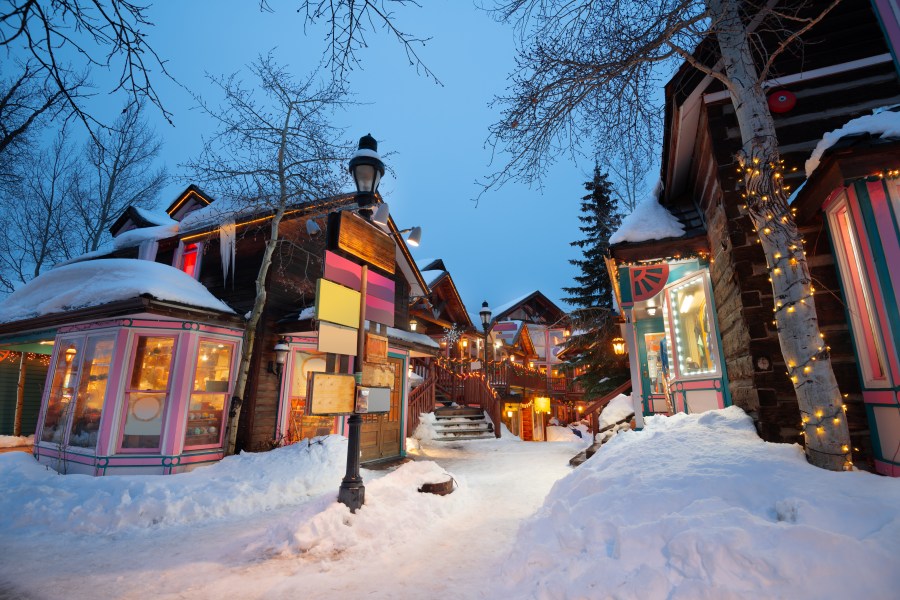 Breckenridge in winter time