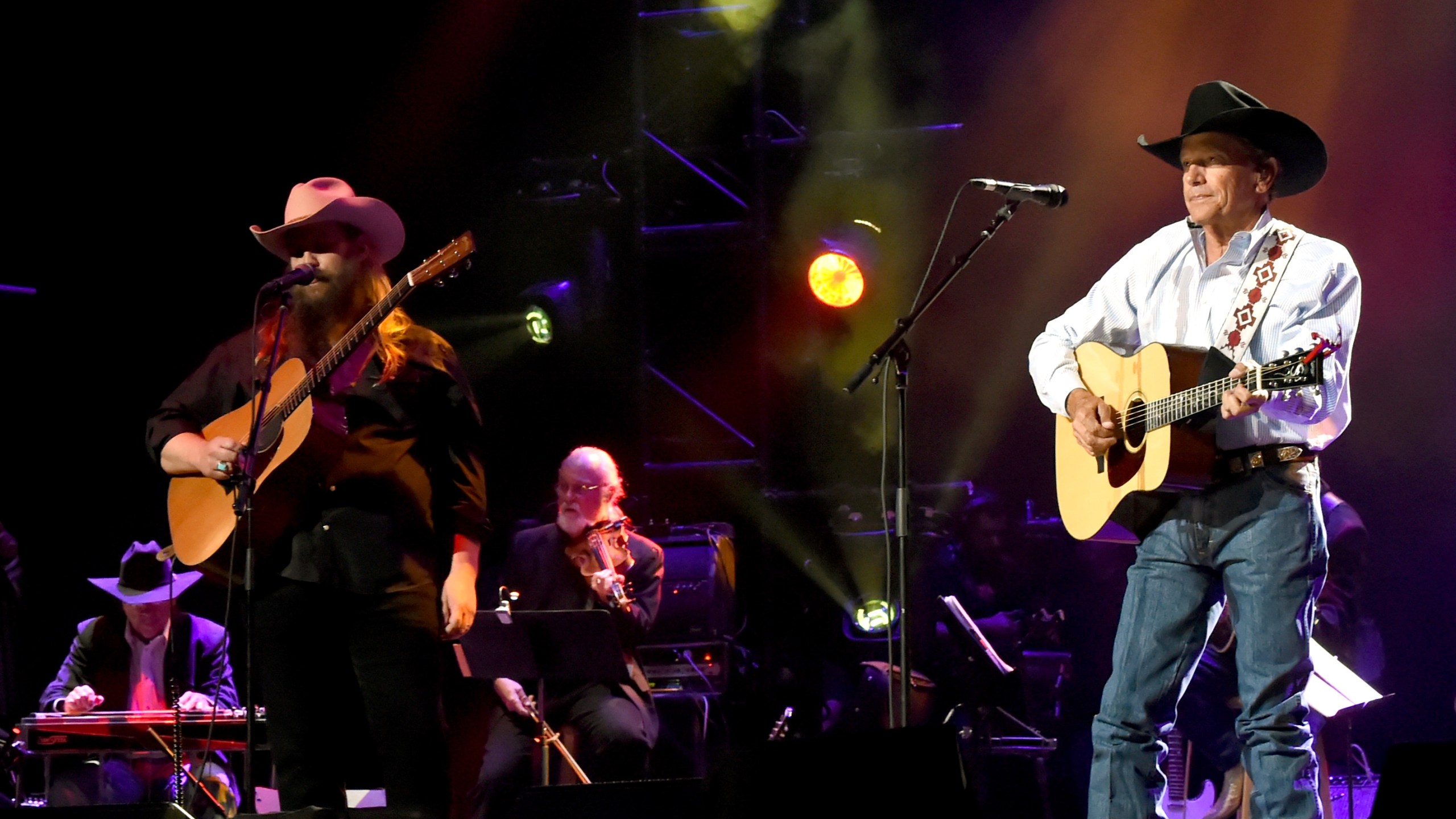 George Strait With Special Guests Miranda Lambert, Chris Stapleton, Lyle Lovett And Robert Early Keen At Hand In Hand Texas Benefit Concert