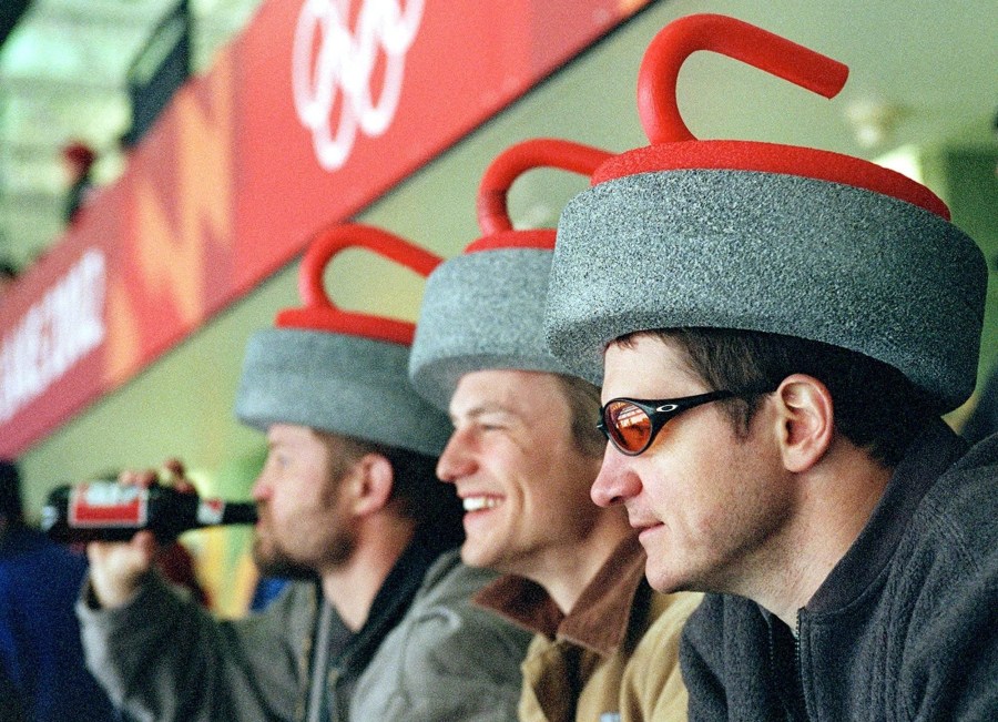 2002 Winter Olympic Games : Curling fans watch