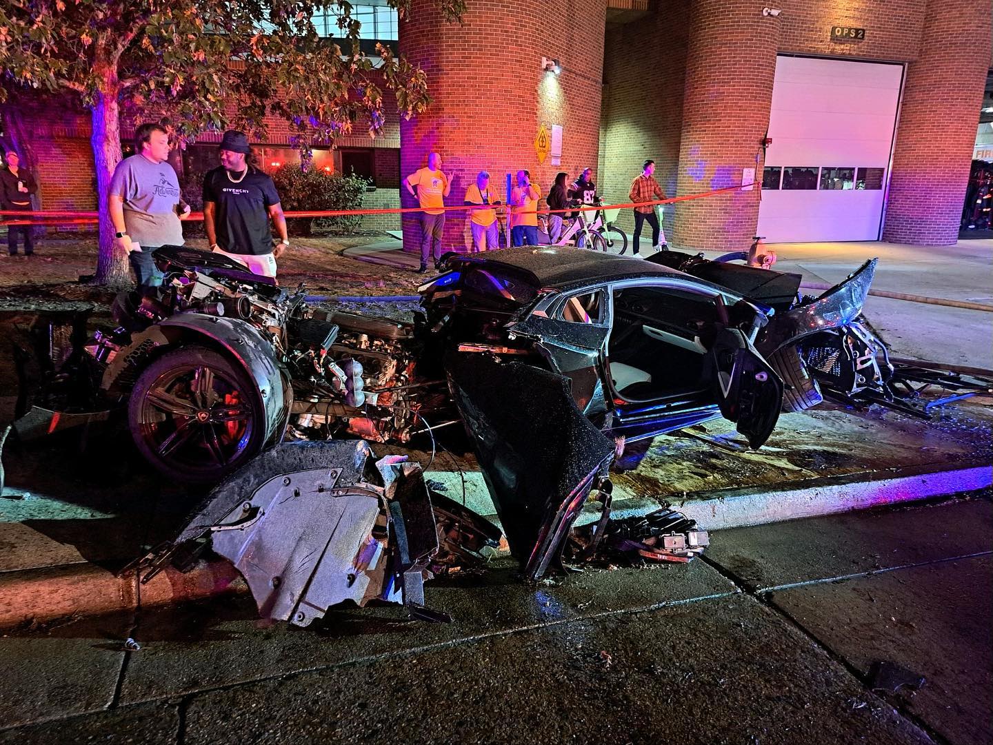 Lamborghini crash