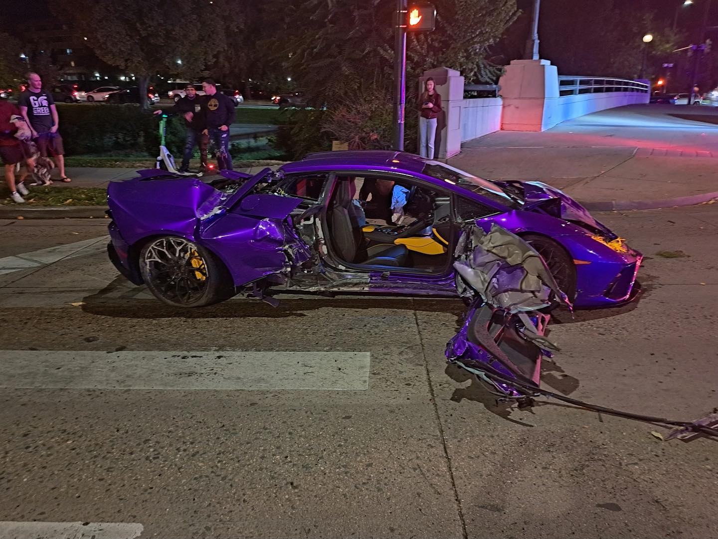 Lamborghini crash