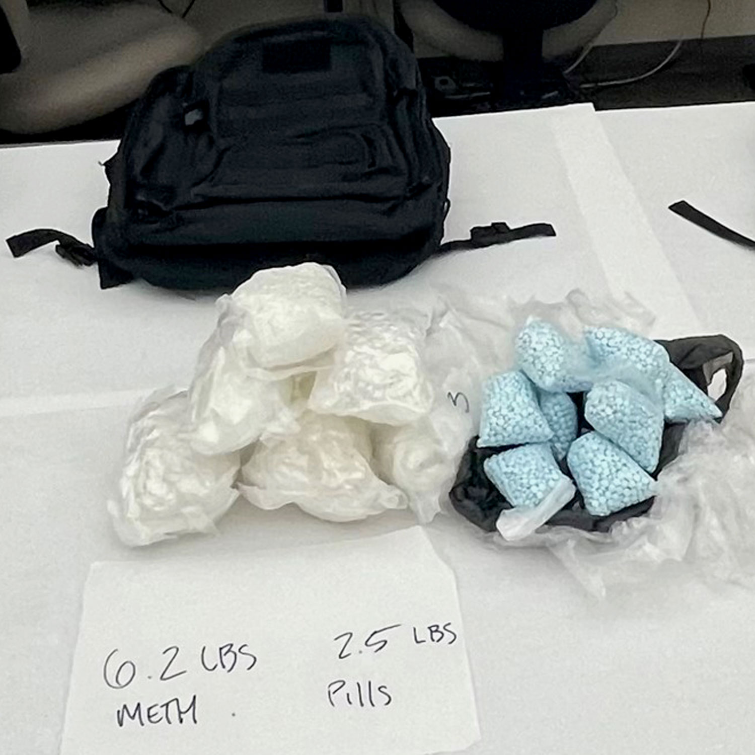 Weld County Drug Task Force drug bust: 6.2 pounds of meth, 2.5 pounds of counterfeit pills possibly containing fentanyl