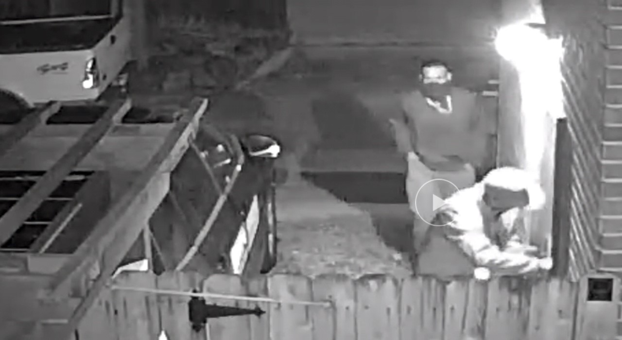 Surveillance video of thieves