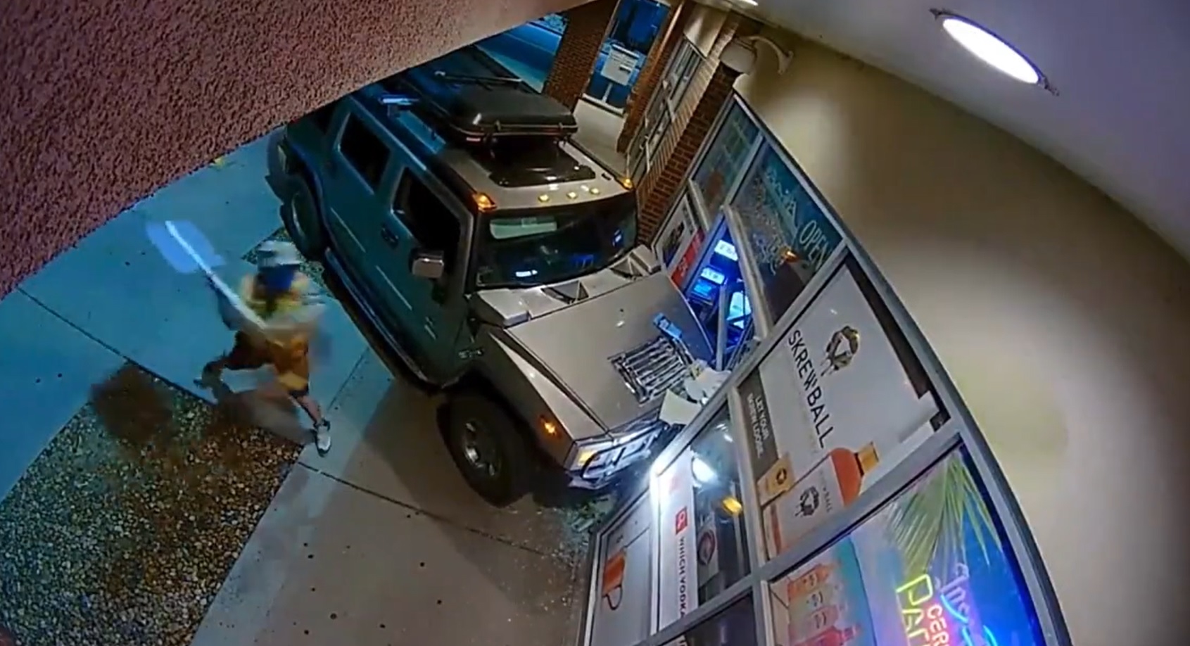 SUV crashes into a convenience store