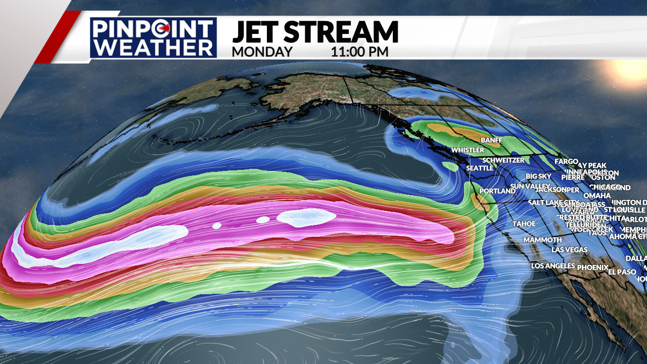 An atmospheric river is also known as the "Pineapple Express."