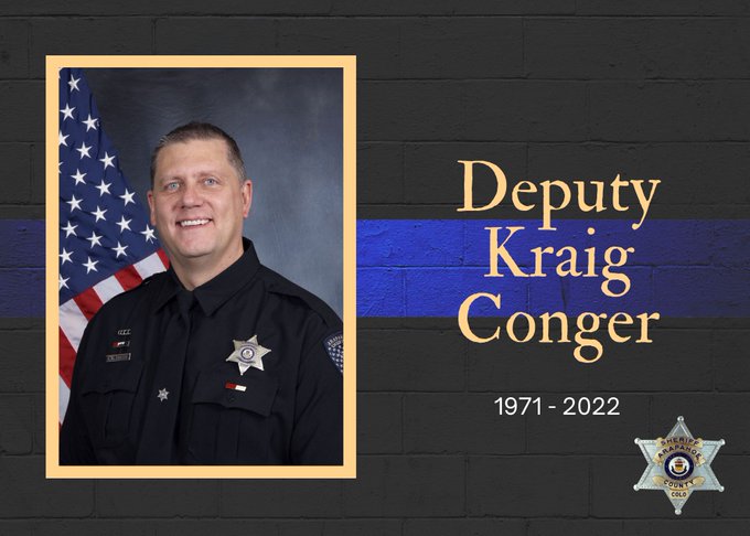 Arapahoe County Sheriff's Office Deputy Kraig Conger dies while on duty