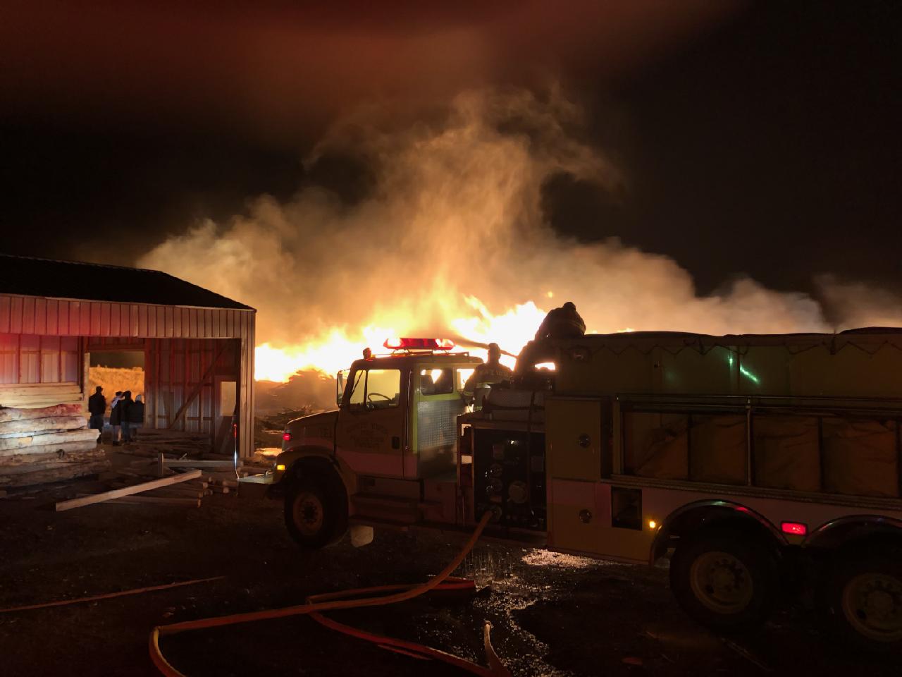 Fire burning in Conejos County