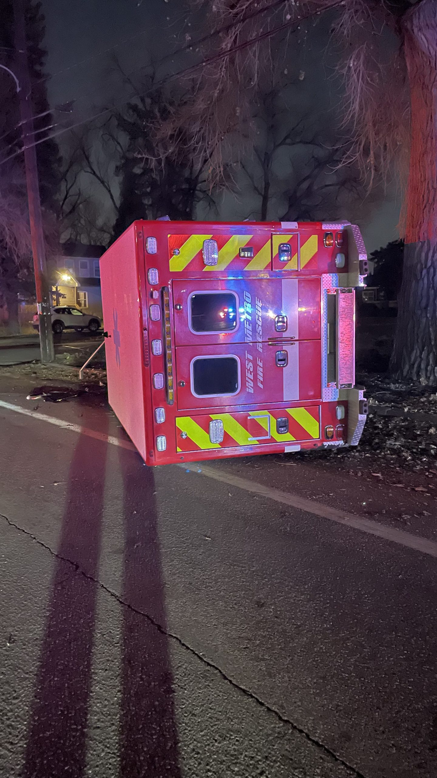 West Metro Fire ambulance involved in crash with reported stolen Jeep