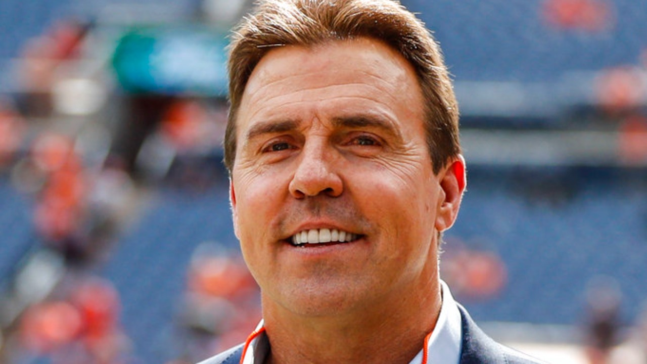 Former Denver Broncos defensive player Bill Romanowski looks on prior to an NFL football game against the Oakland Raiders, Sunday, Sept. 16, 2018, in Denver.