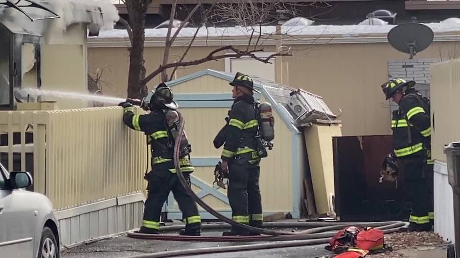 Boulder home fire close up