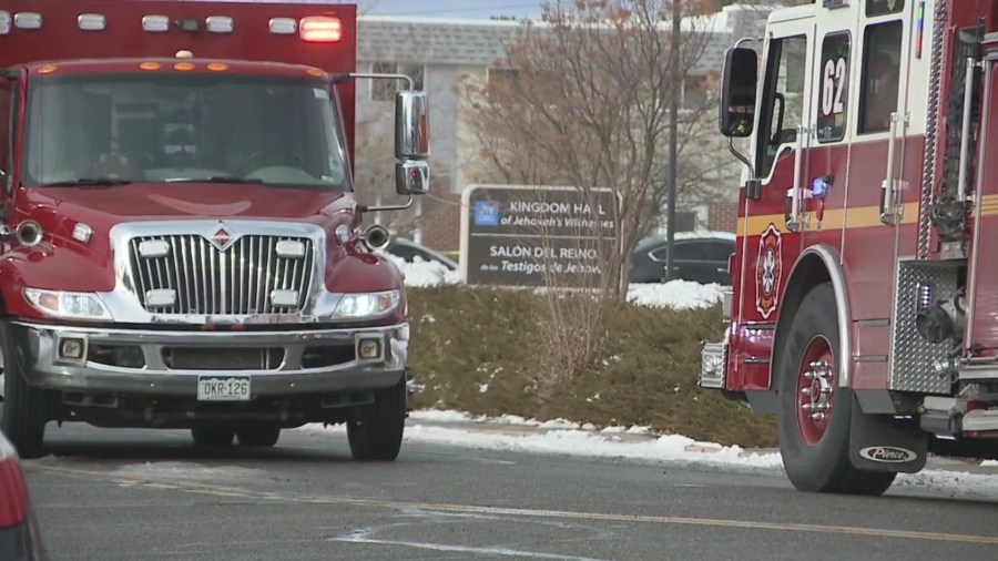 Three "pipe bomb" style devices were thrown into Kingdom Hall before a husband shot and killed his wife and then himself in the parking lot on Christmas day