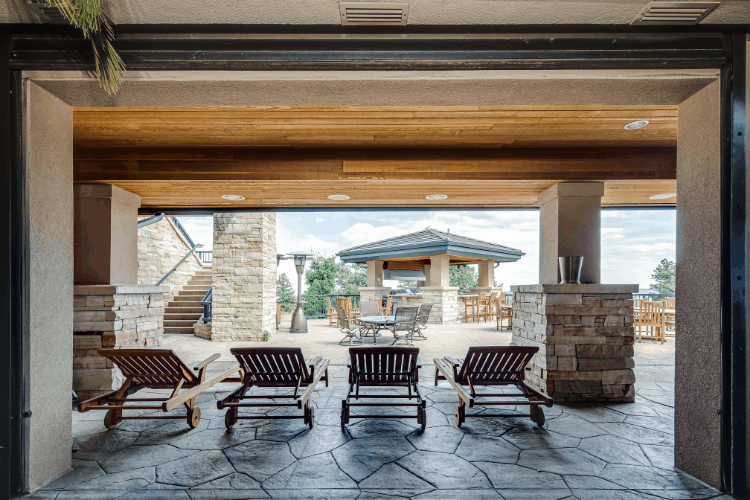 Outdoor area at Thunder Ridge