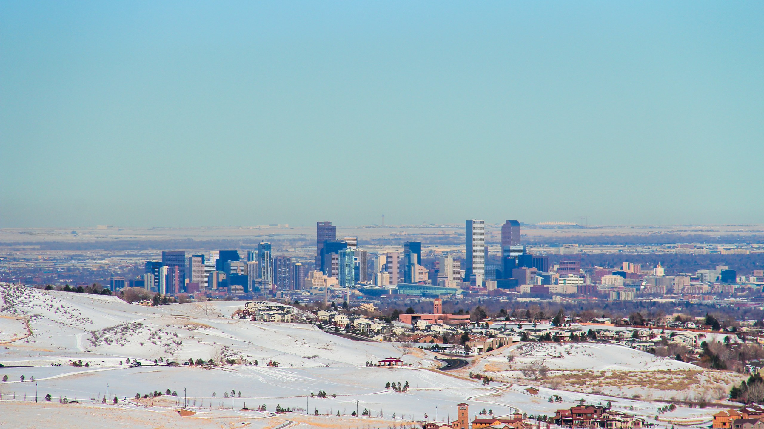 Denver Colorado Skyline - Stock Image - Stock Image