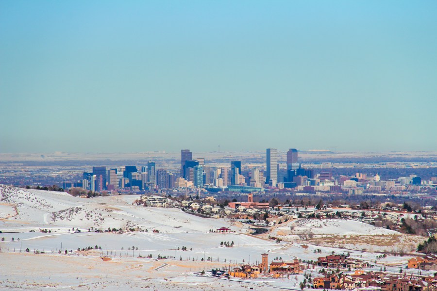 Denver Colorado Skyline - Stock Image - Stock Image